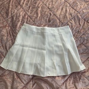Trendy White Tennis Skirt